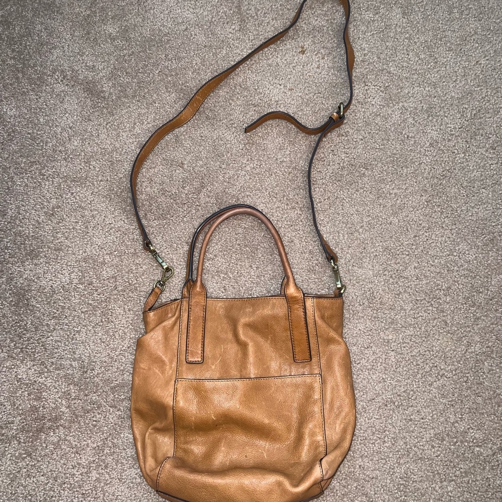 J. Jill Tan Crossbody Bag Soft Leather Versatile
